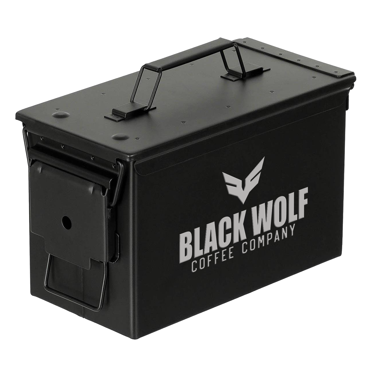 Black Wolf Coffee Ammo Box