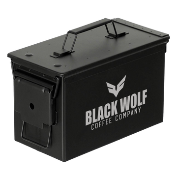 Black Wolf Metal Ammo Box